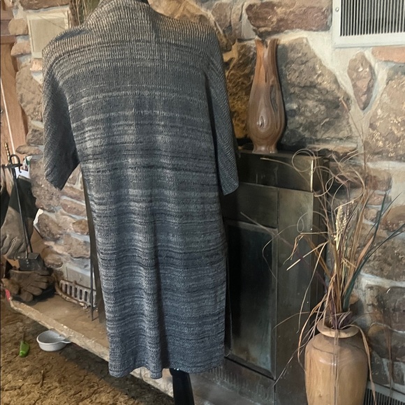 Eileen Fisher Charcoal Knit Cardigan - Picture 4 of 7